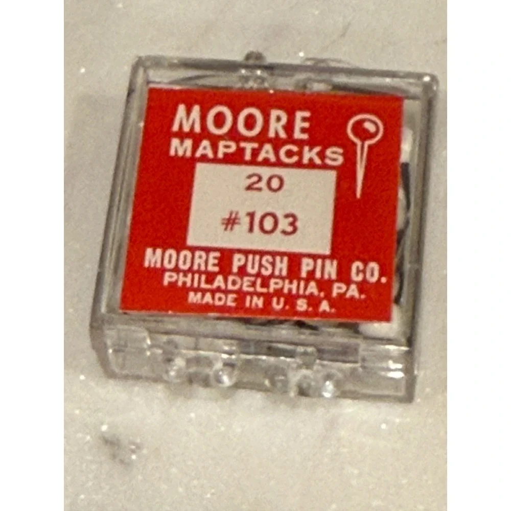 Moore Push Pin Co. vintage moore